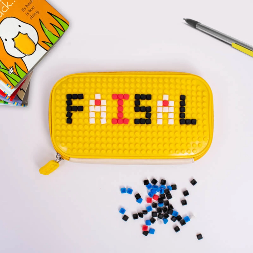 Picture of Puzzle Yellow Pencil Case