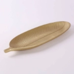 صورة Golden Feather Plate For Decor