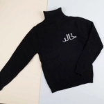 black sweater high neck