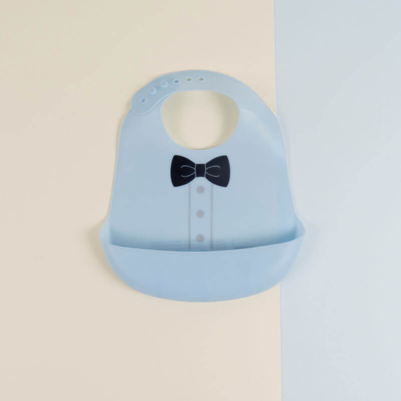 صورة Blue Gentlemen Bib For Baby