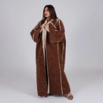 Picture of Chocolate Brown Soft Teddy Furwa For Women