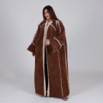 Picture of Chocolate Brown Soft Teddy Furwa For Women