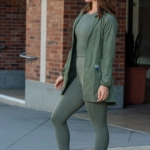 صورة Not So Basic Olive Green Long Jacket