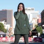 صورة Not So Basic Olive Green Long Jacket