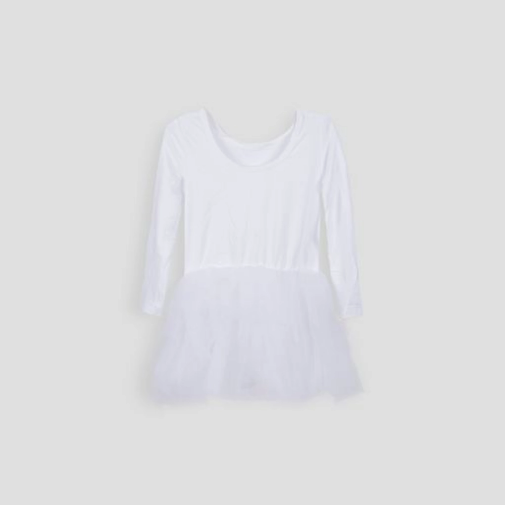 Picture of White Full Sleeve Dress For Girls