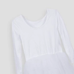 Picture of White Full Sleeve Dress For Girls