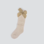 Picture of Pair Of Brown Ribbon Socks For Girls