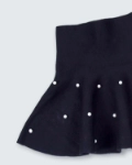 Picture of Tiya Black Dotted Skirt For Girls