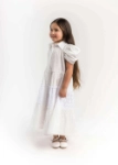 Picture of 23SS0TB497290 White Sleeve Cut Daraa For Girls