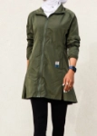 صورة Not So Basic Olive Green Long Jacket