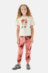 صورة تي شيرت B&G Tyess Girls بطبعة جرافيك كريمي TJ4509