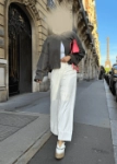 صورة Nova White Wide-Leg Wrap Trousers