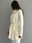 صورة 7473 Not So Basic White Long Jacket For Women