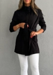 صورة 7473 Not So Basic Black Long Jacket For Women