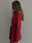 صورة 7473 Not So Basic Maroon Long Jacket For Women