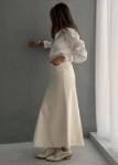 Picture of 7677 Off White Skirt For Women