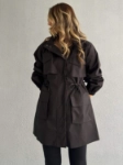 Picture of 7668 Black Hooded Jacket For Women