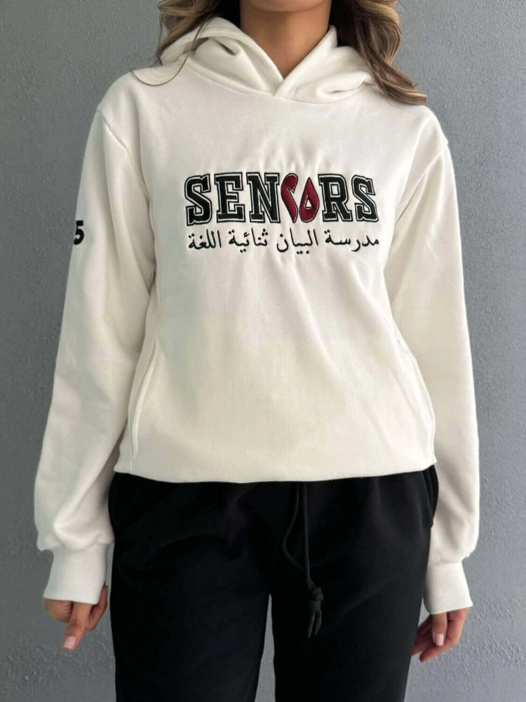 صورة BBS Senior White Hoodie For Women