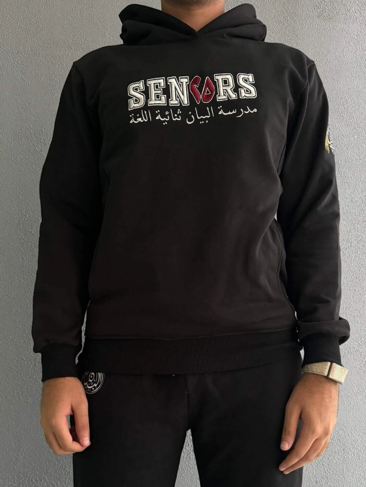 Picture of BBS Senior Black Hoodie For Men